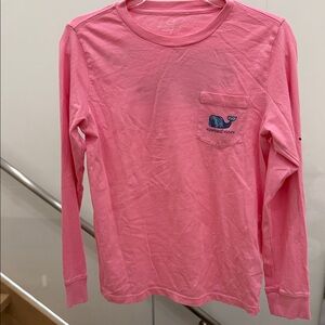 Vineyard Vines Kids Pink Long Sleeve Shirt